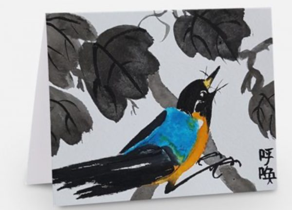 Bluebird Greetings Card
