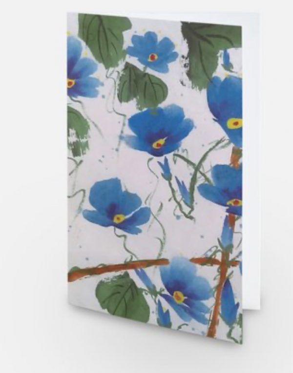 Morning Glories - Greetings Card