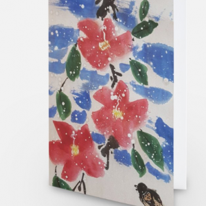 Christmas Blooms - Greetings Card